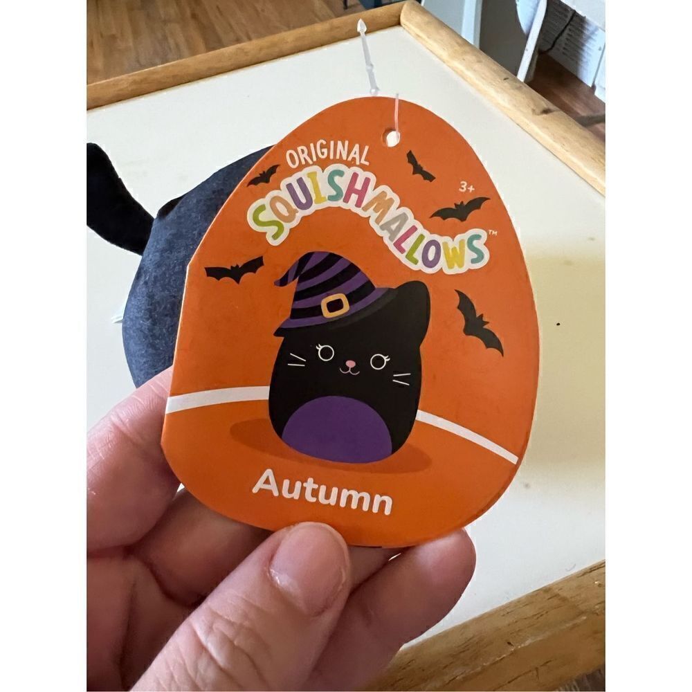 Squishmallows Mini Clip Autumn the Witch Cat - Picture 4 of 5
